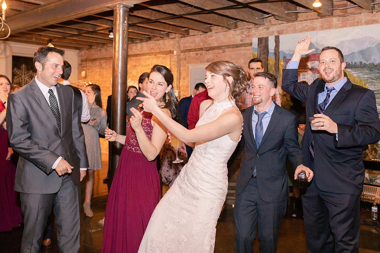 I love this photo of all 5 siblings dancing together!!