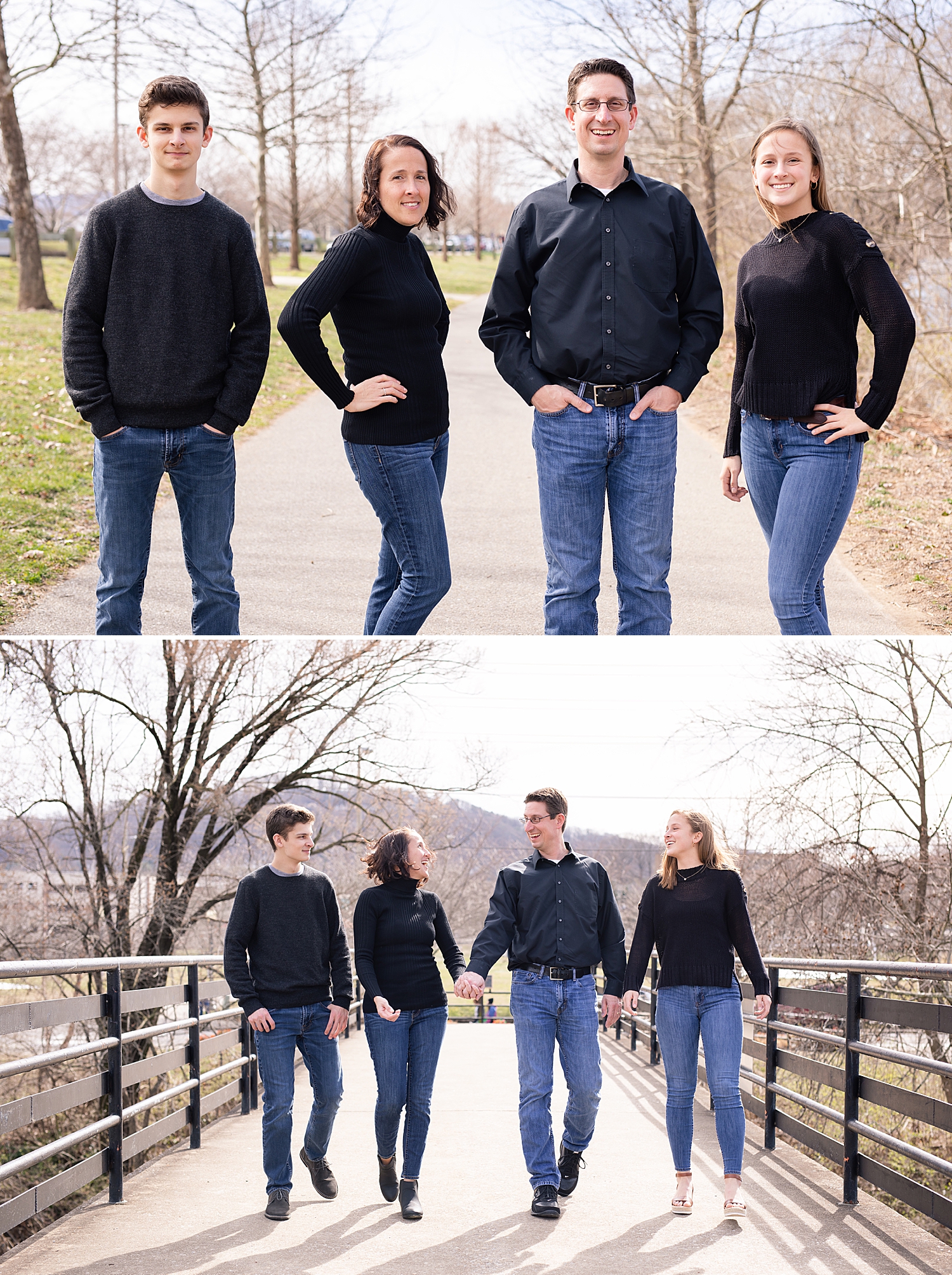 So for these shots we had about 30 seconds to get before bikers, runners, and walkers got in our shot! Look how good they did with their posing! You wouldn’t have known we were pressured by how good these turned out.