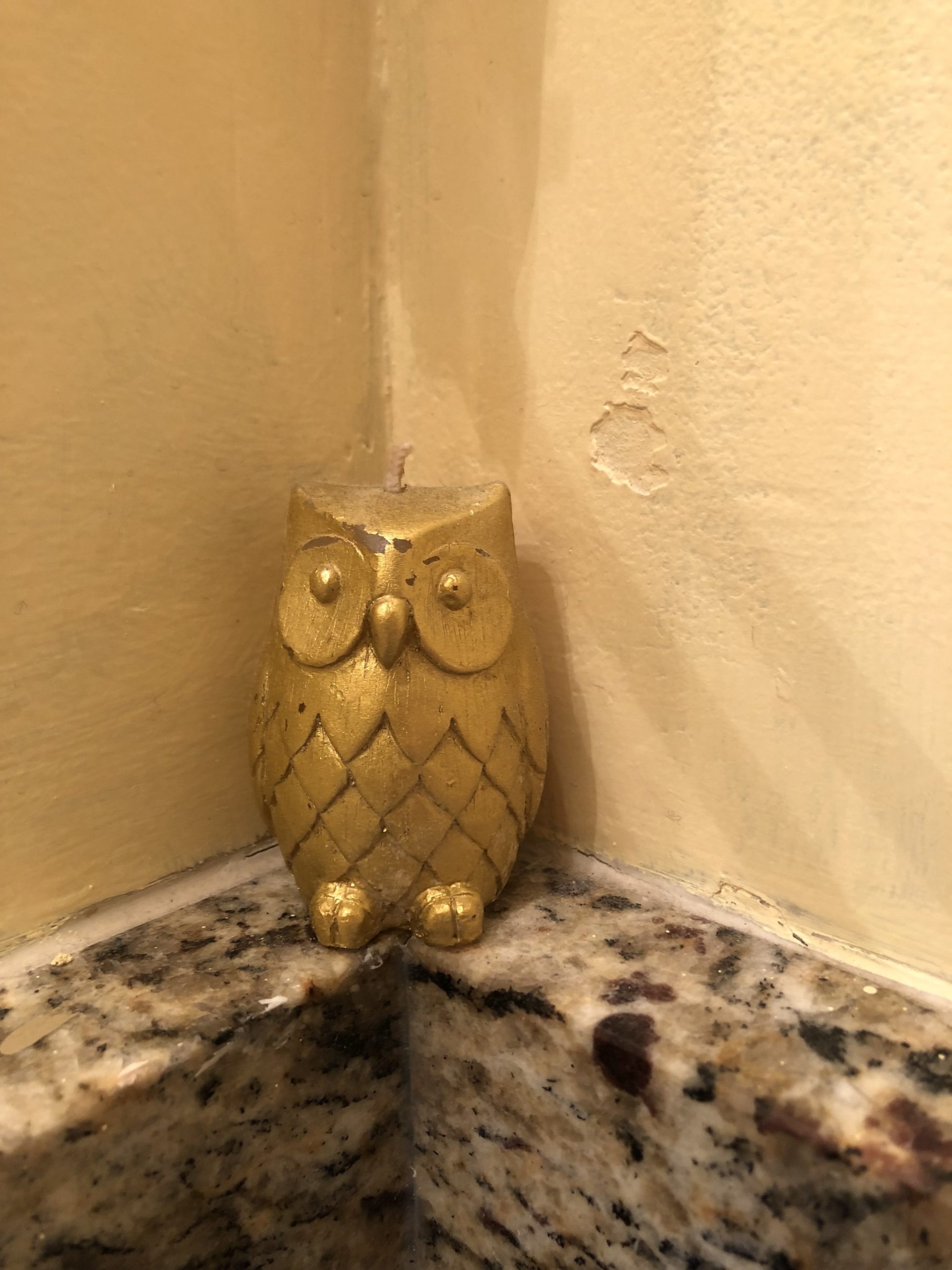 Our place this trip had this cute little owl in our bathroom and of course I took a photo of it! I have an obsession of owls so this made me happy when I saw it!