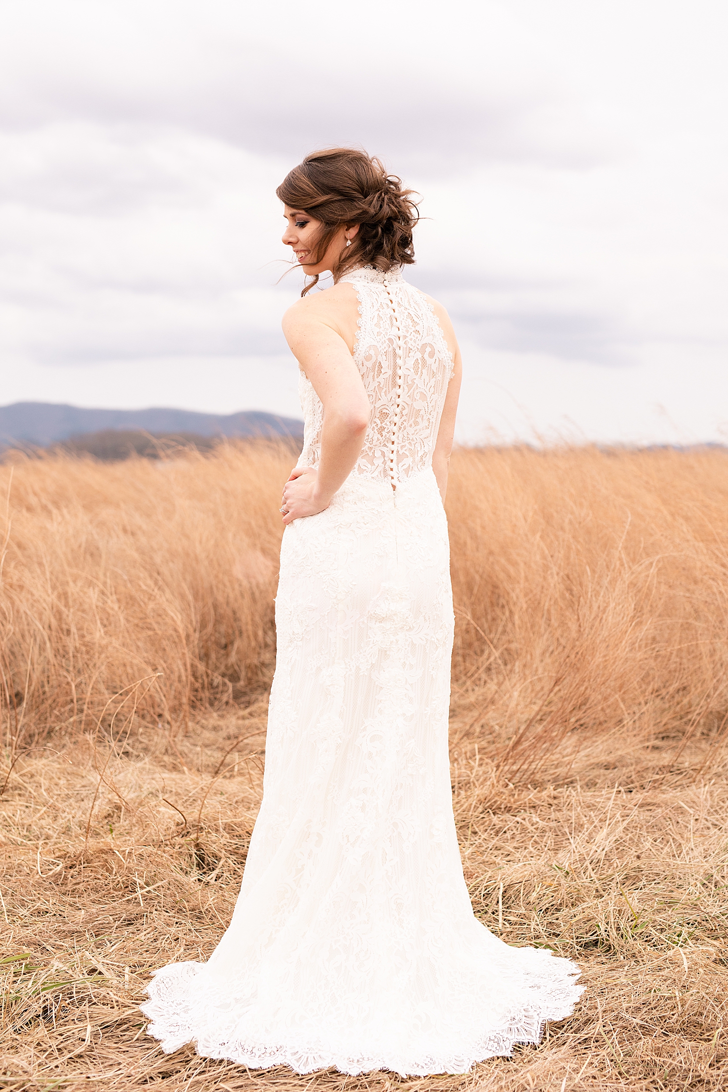 The back of this lace dress is to die for!