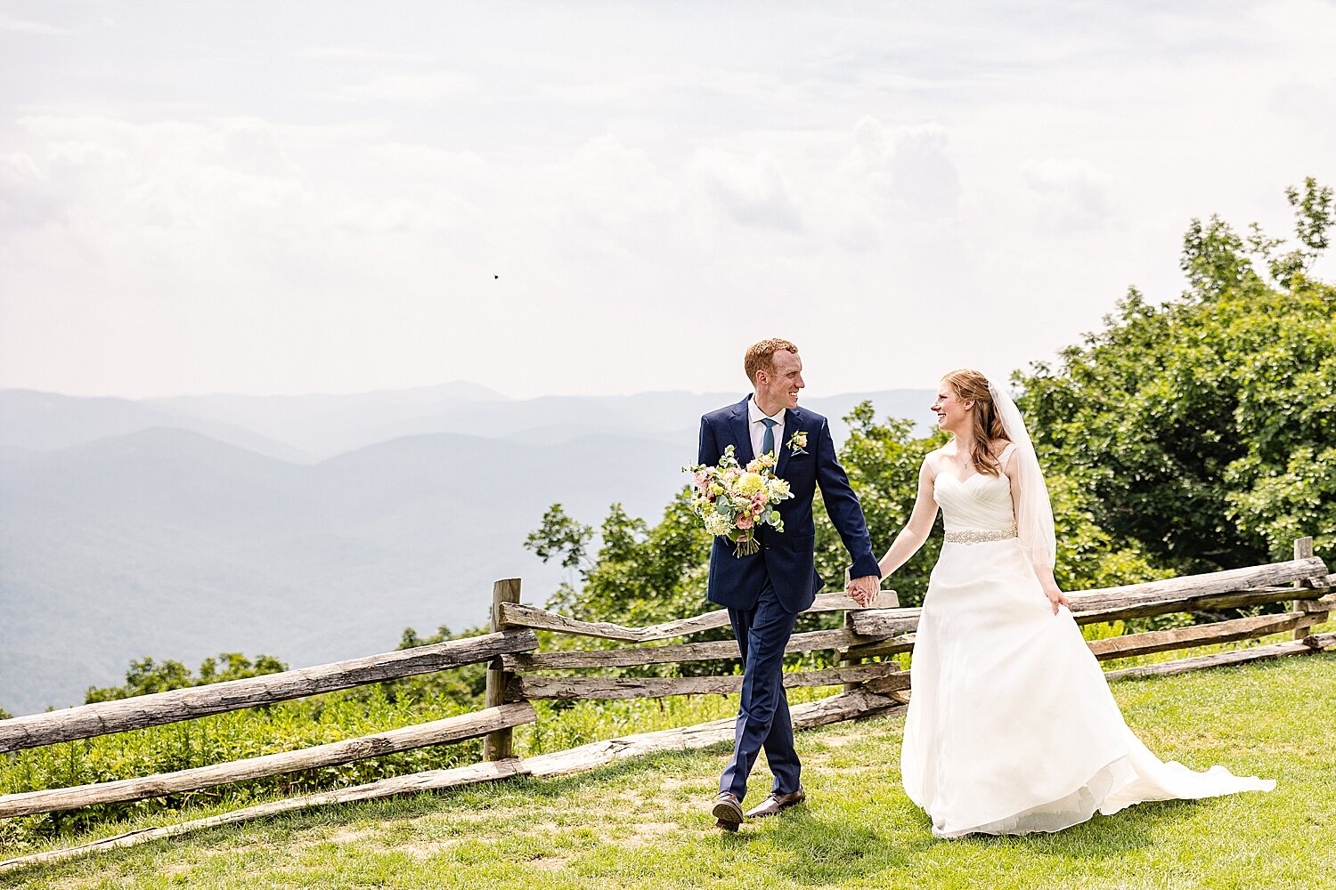 Justin + Emily | Mountain Top Mini Wedding at Wintergreen Resort