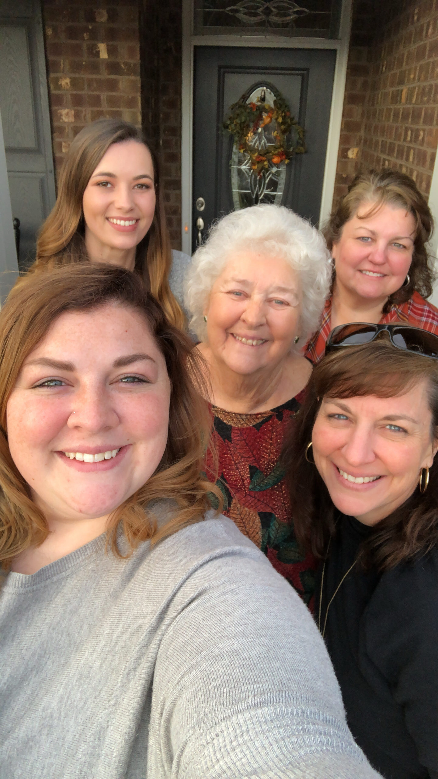 At my grandma’s house after Thanksgiving, we always take a selfie together :)