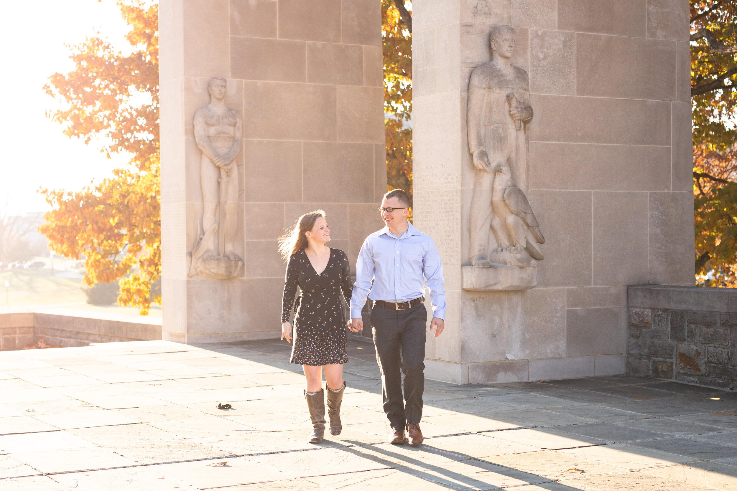 College campus’ are a great public area for portraits and if you met at college it could be a fun way to incorporate your story!