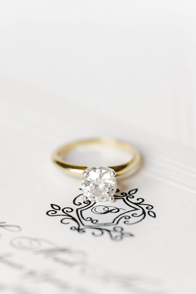 Elegant bridal details at the Virginian Hotel in Lynchburg, Virginia.