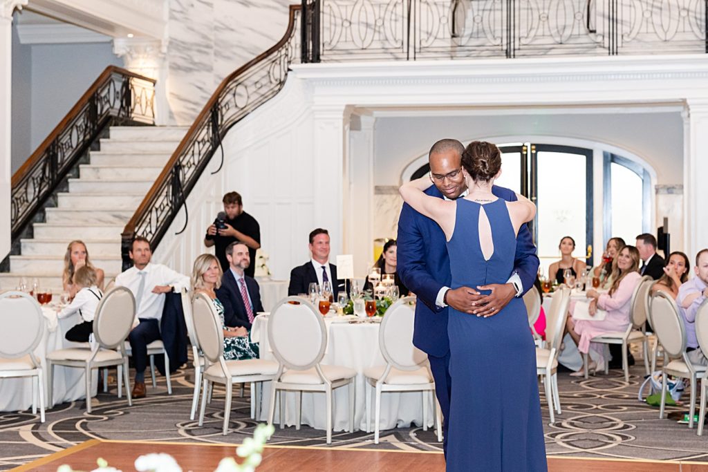 First dance photos at the Virginian Hotel in Lynchburg, Virginia.