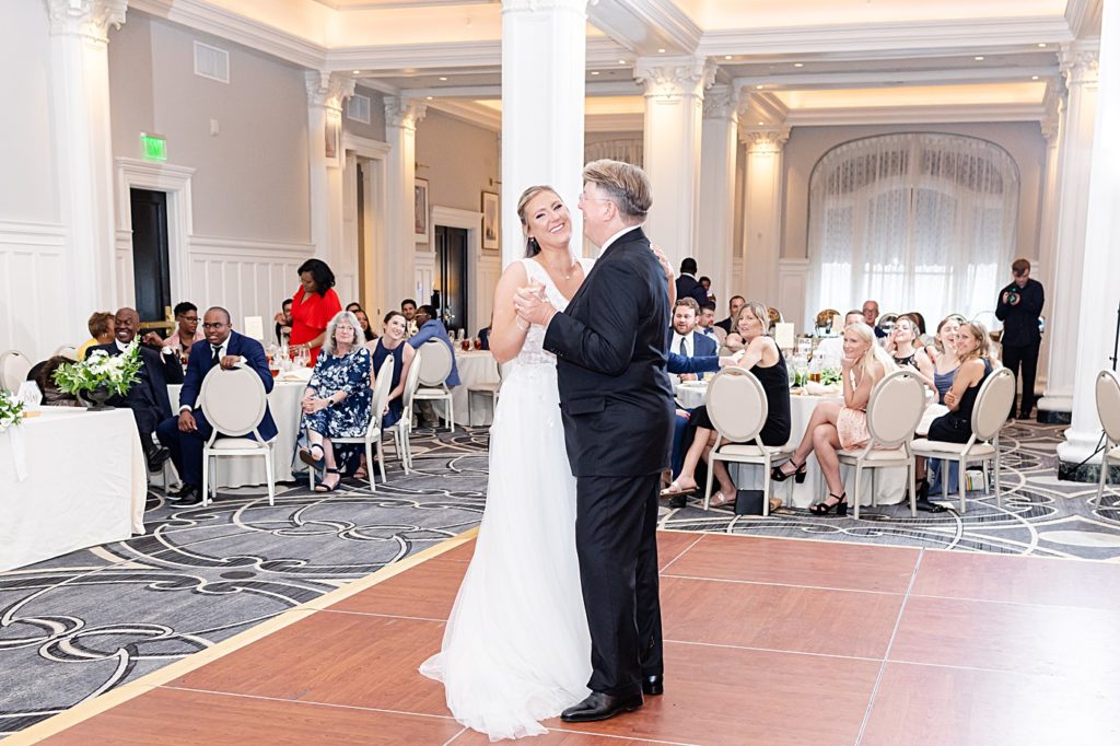 Parent dances photos at the Virginian Hotel in Lynchburg, Virginia.