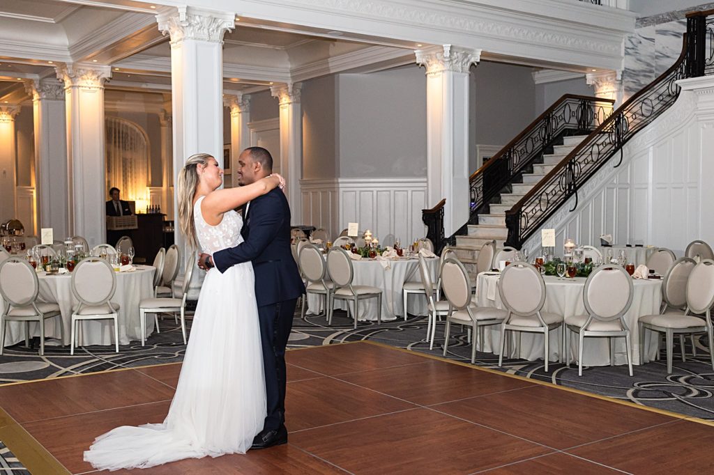 Private last dance photos at the Virginian Hotel in Lynchburg, Virginia.