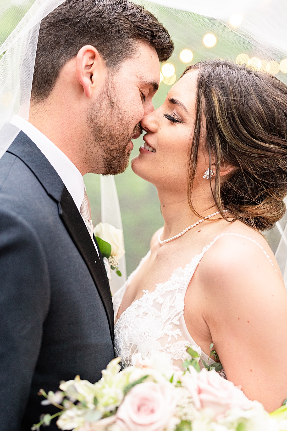 Bride and groom portrait at Sorella Farms in Lynchburg, Virginia.