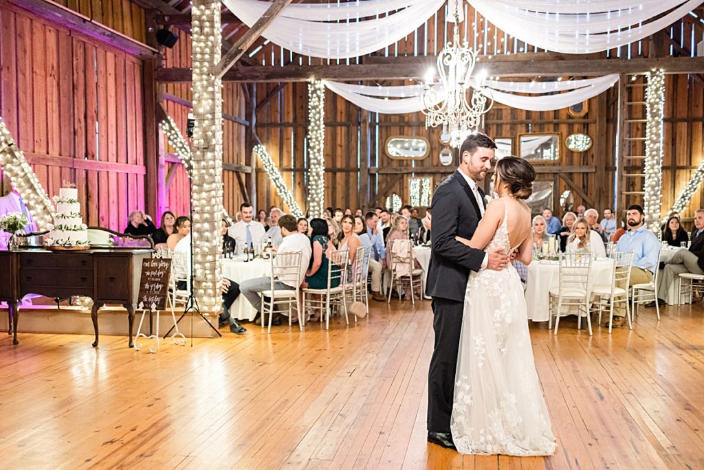 First dance photos at Sorella Farms in Lynchburg, Virginia.