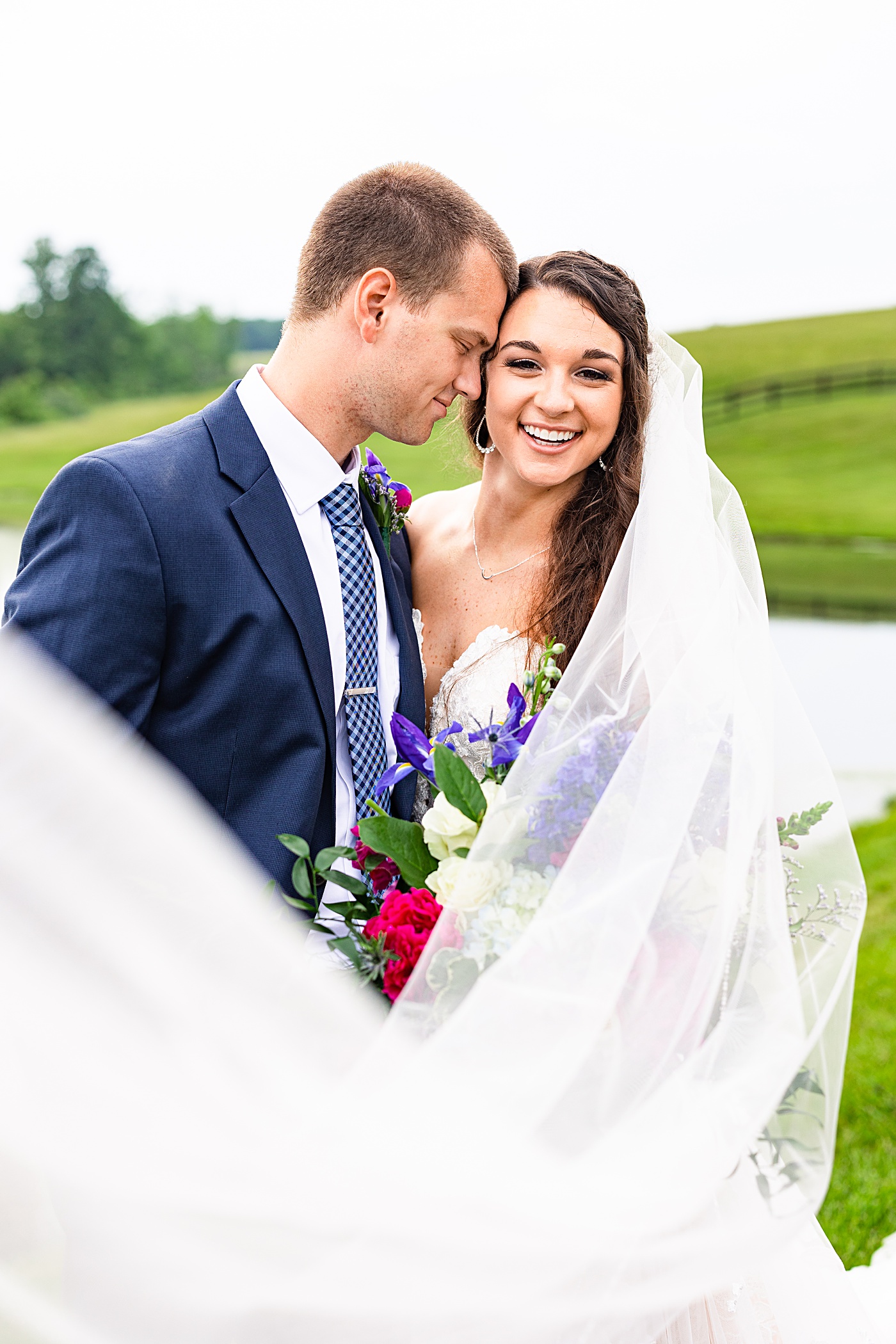 Rustic wedding at Old Mill Farm in Bedford, Virginia.