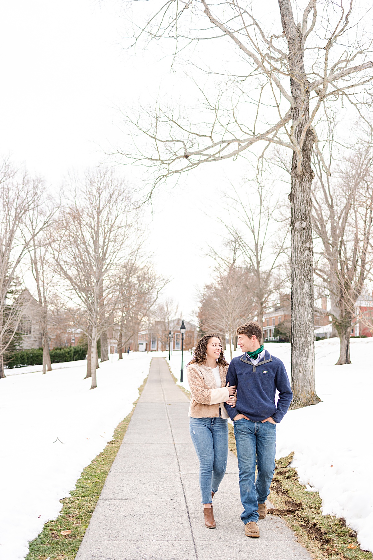 This Downtown Lexington engagement session is one of my favorites because we were able to use the snow that had fallen recently to make these images crisp, clean, and beautiful!