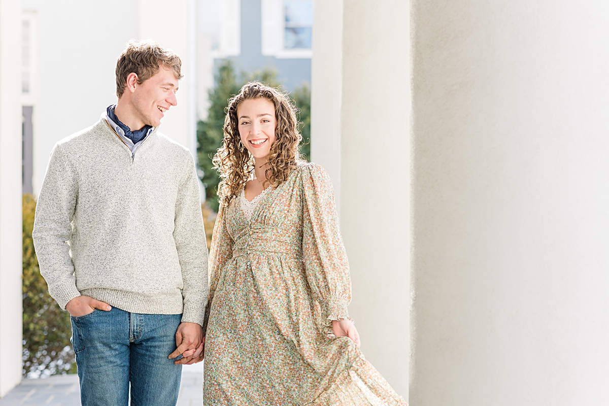 This Downtown Lexington engagement session is one of my favorites because we were able to use the snow that had fallen recently to make these images crisp, clean, and beautiful!