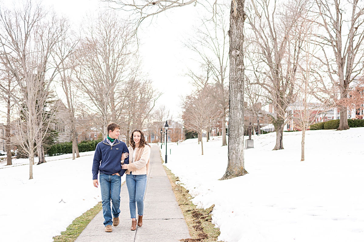This Downtown Lexington engagement session is one of my favorites because we were able to use the snow that had fallen recently to make these images crisp, clean, and beautiful!
