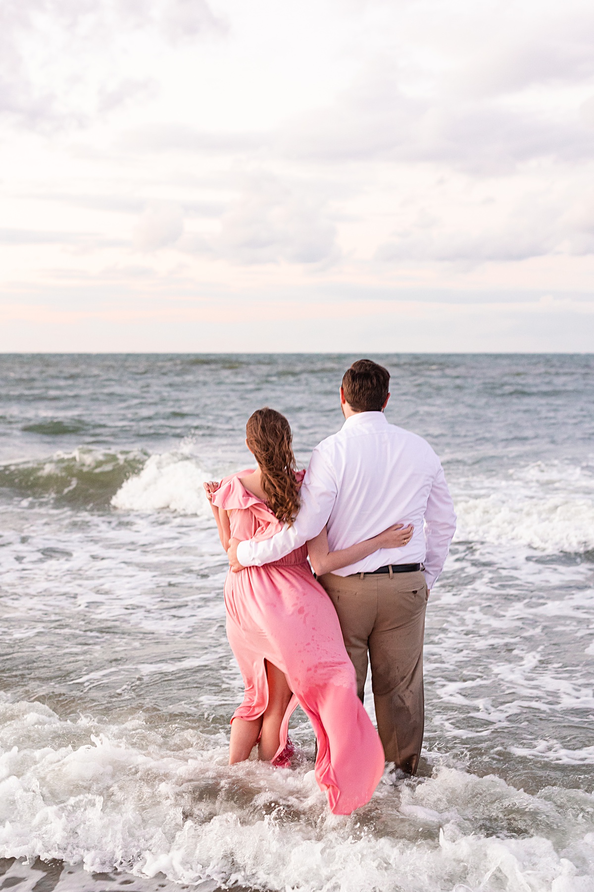 This stunning beach sunset engagement session is by far one of my favorite sunsets in my career! You don't wanna miss these romantic beach engagement photos at Fort Story!