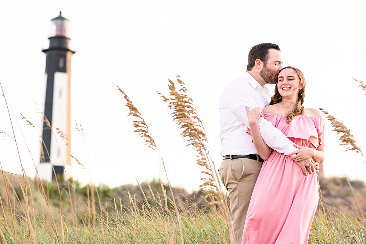 This stunning beach sunset engagement session is by far one of my favorite sunsets in my career! You don't wanna miss these romantic beach engagement photos at Fort Story!