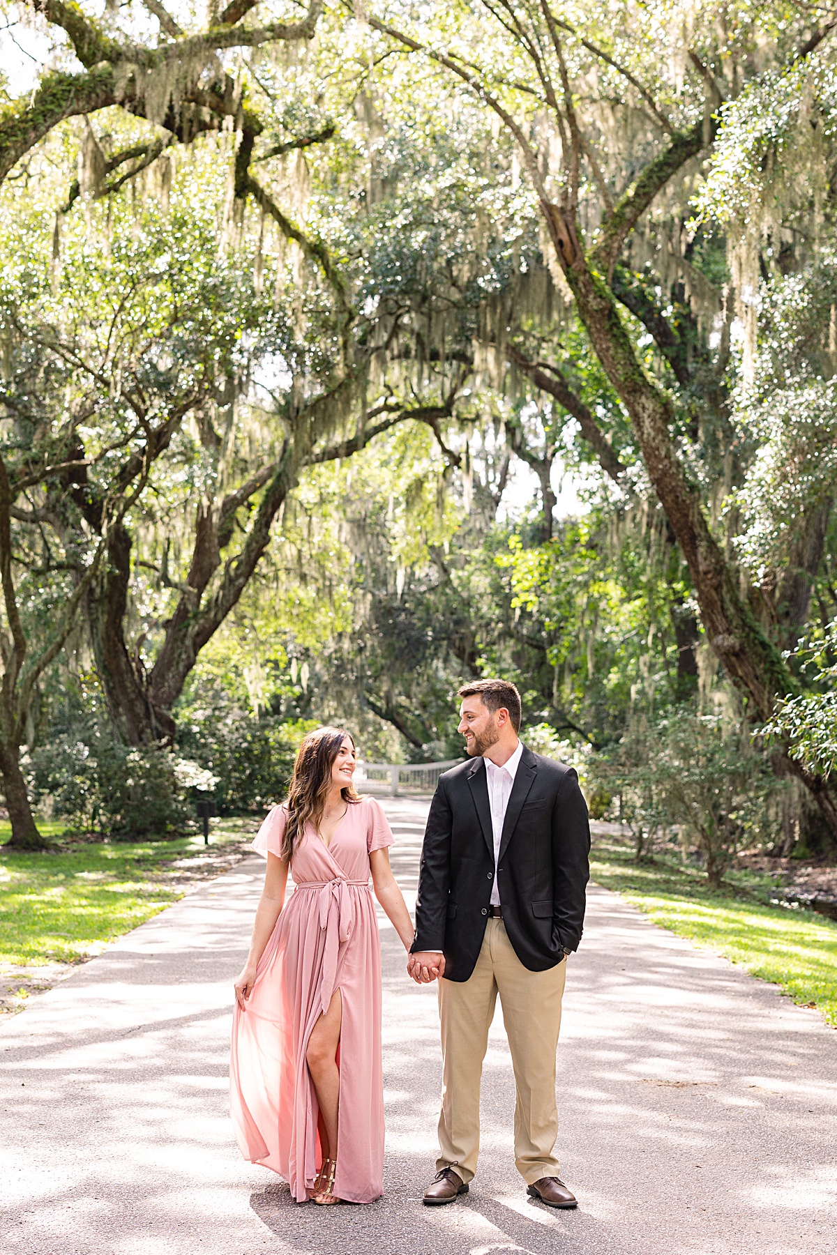 This Magnolia Plantation engagement session was in the early spring time to have those beautiful spring blooms! These two got engaged at Magnolia Plantation and wanted their engagement session there as well so we traveled down south to Charleston!