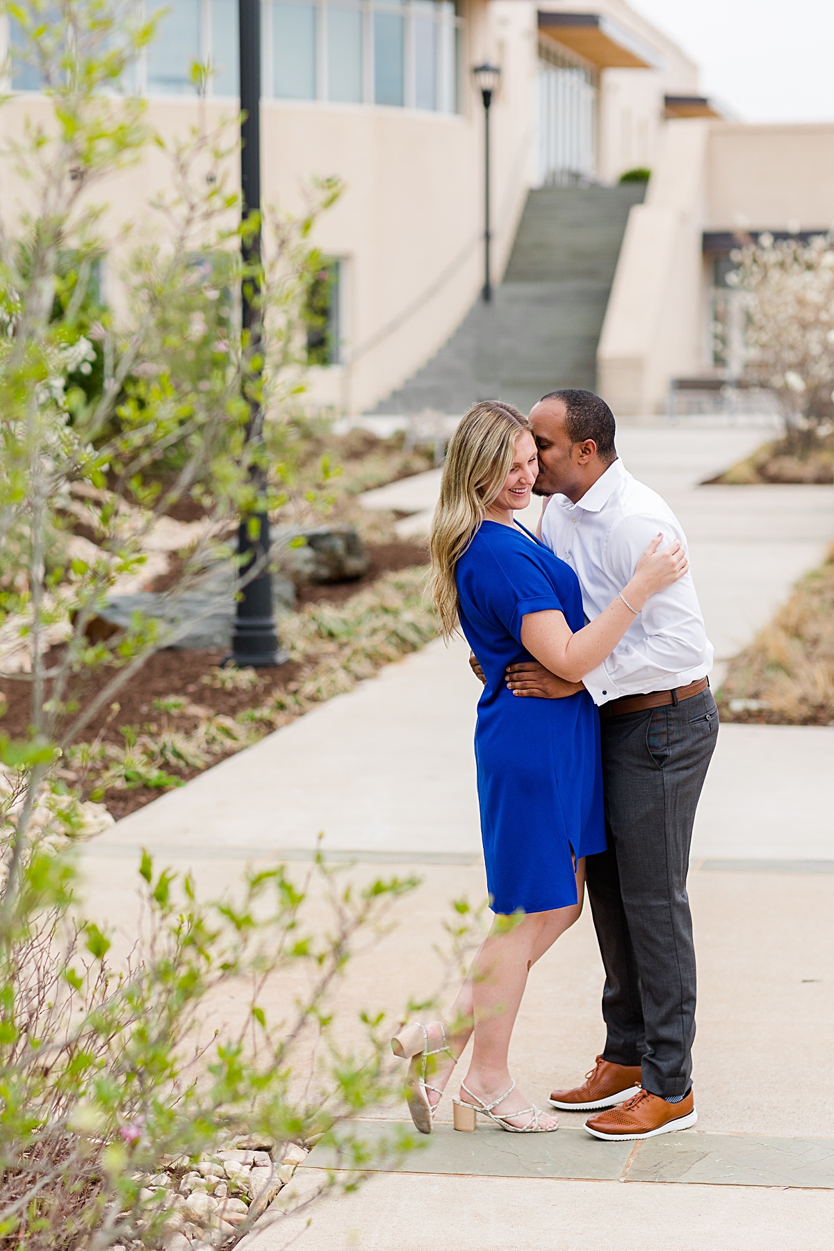 This was a first for us to have an engagement session at a university basketball court!! We loved exploring Liberty University's campus with these two their engagement session!