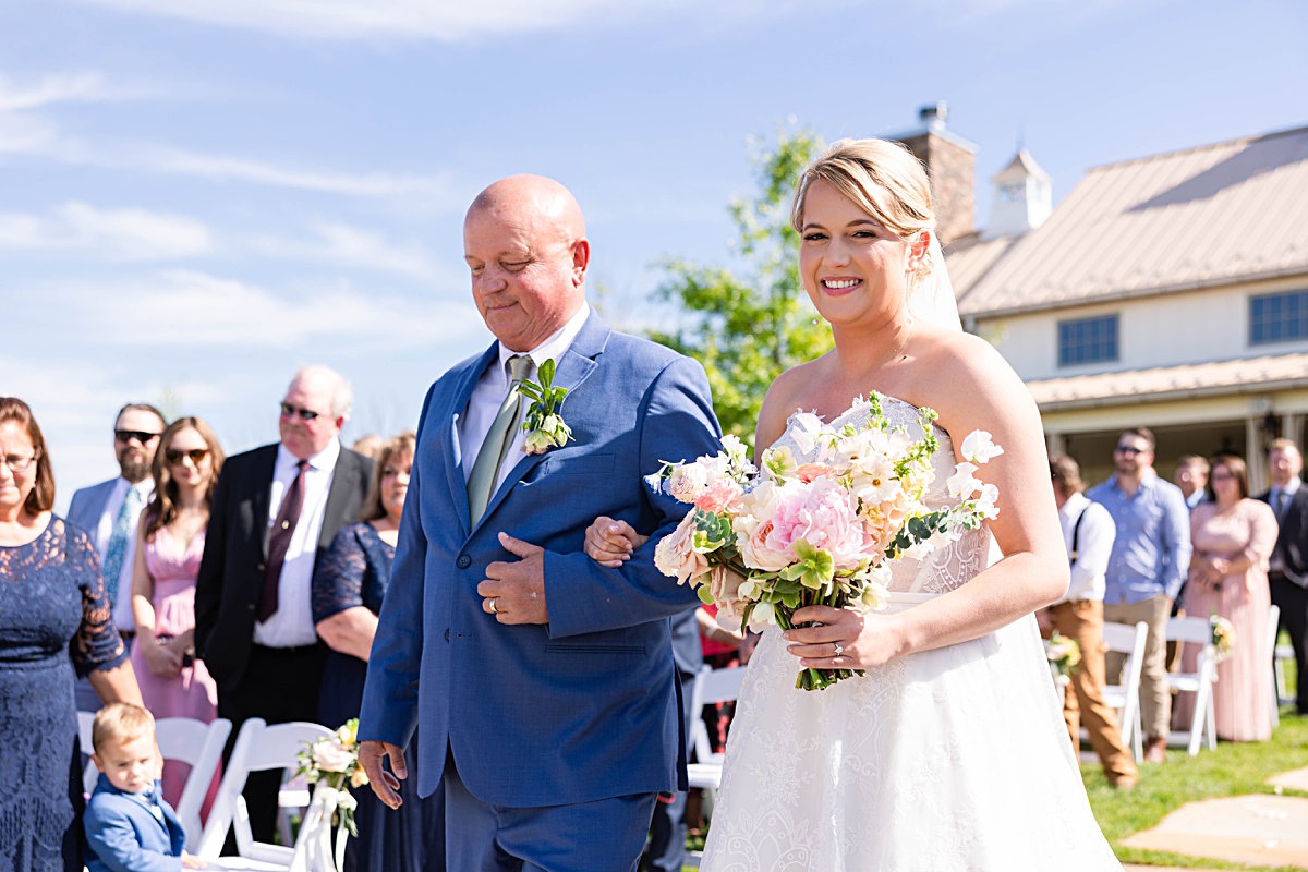 Ceremony photos for this rustic elegance Seclusion Wedding in Lexington, Virginia.