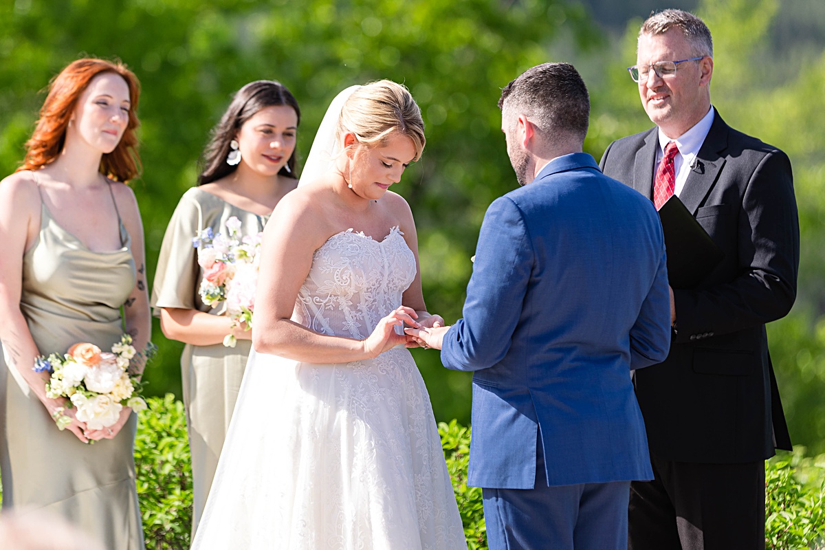 Ceremony photos for this rustic elegance Seclusion Wedding in Lexington, Virginia.