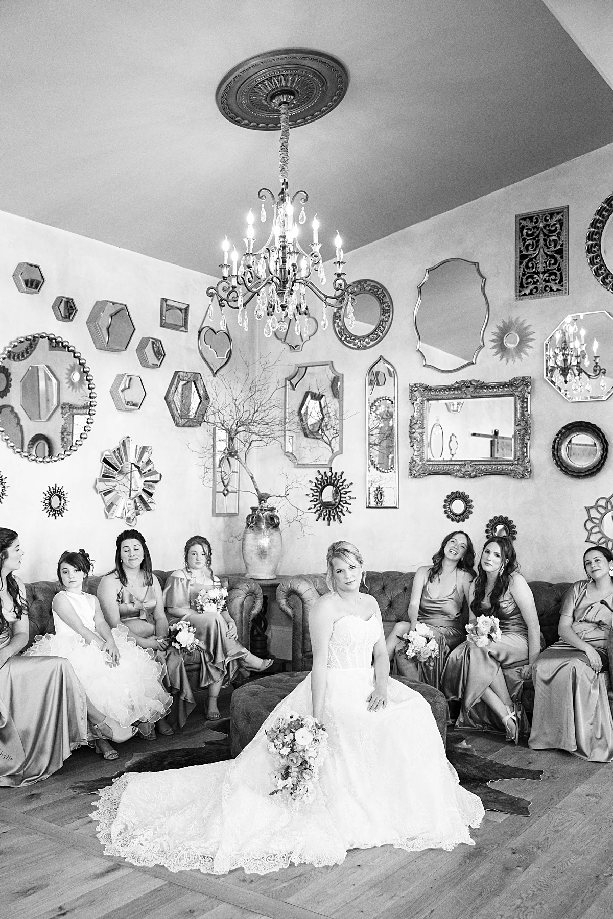 Bridal party photos for this rustic elegance Seclusion Wedding in Lexington, Virginia.