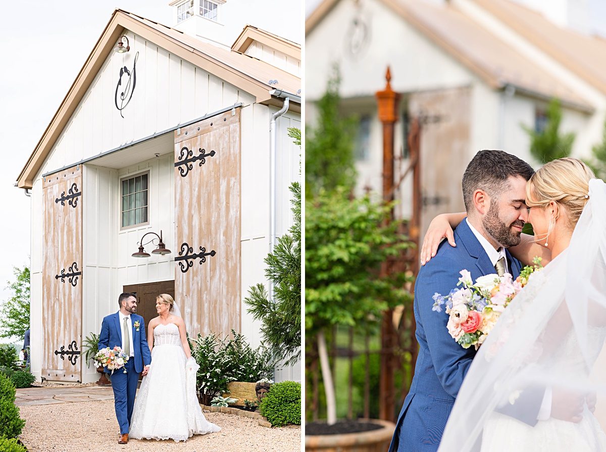 Bride and groom photos for this rustic elegance Seclusion Wedding in Lexington, Virginia.