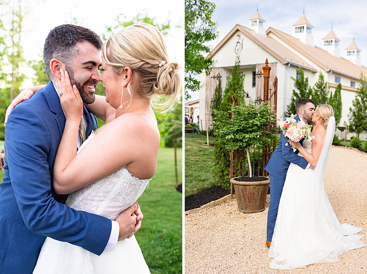 Bride and groom photos for this rustic elegance Seclusion Wedding in Lexington, Virginia.