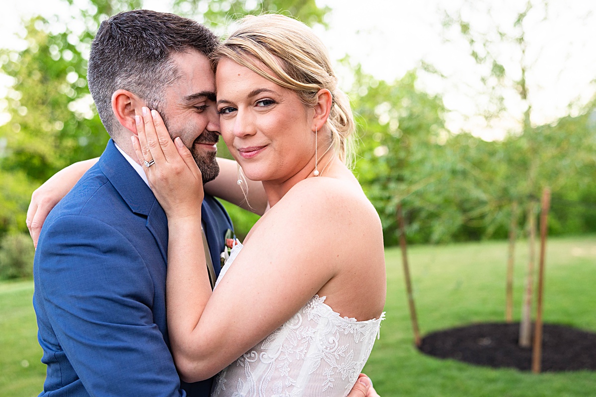 Sunset photos with the bride and groom  for this rustic elegance Seclusion Wedding in Lexington, Virginia.